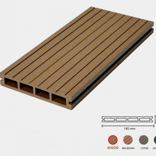 Sàn Gỗ Nhựa Ngoài Trời 140x25-4S Wood Sàn Gỗ Nhựa Ngoài Trời 140x25-4S Wood