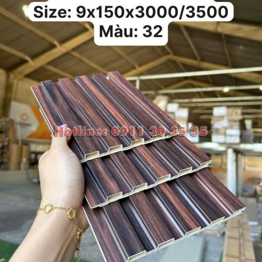 Lam 5 Sóng Thấp Nhựa Giả Gỗ| Màu 32