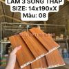 Lam 3 Sóng Thấp Nhựa Giả Gỗ| Màu 08