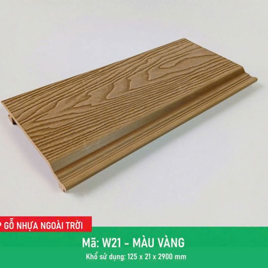 Tấm ốp nhựa ngoài trời | W21 Màu Vàng Tấm ốp nhựa ngoài trời | W21 Màu Vàng