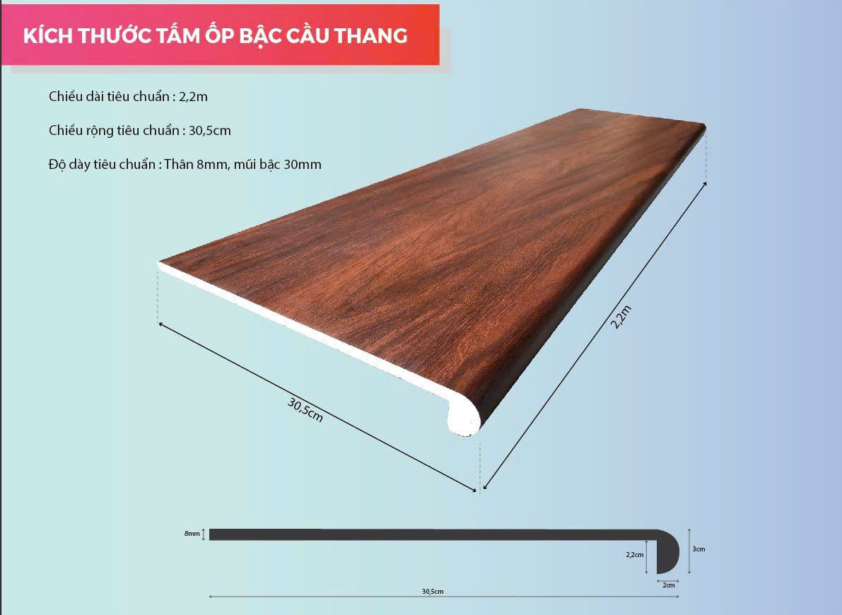 Tấm ốp bậc cầu thang