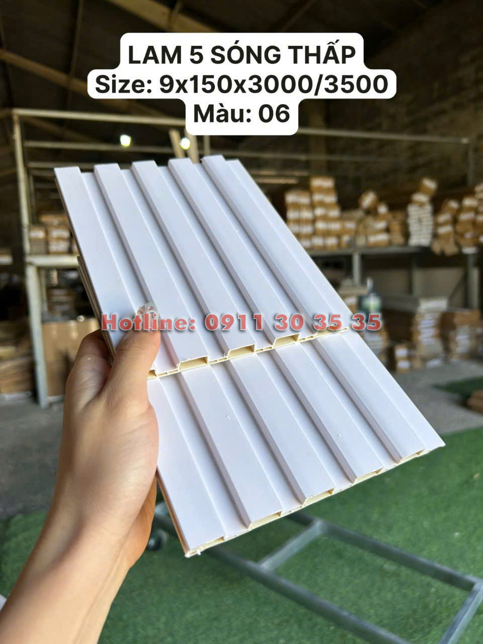 Lam 5 Sóng Thấp Nhựa Giả Gỗ| Màu 06